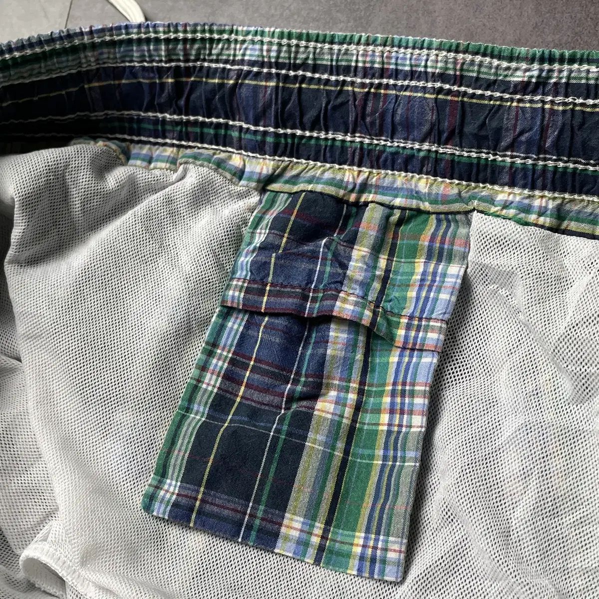 RALPH LAUREN 00s ラルフローレン CHECK Swim ハーフパンツ A01223