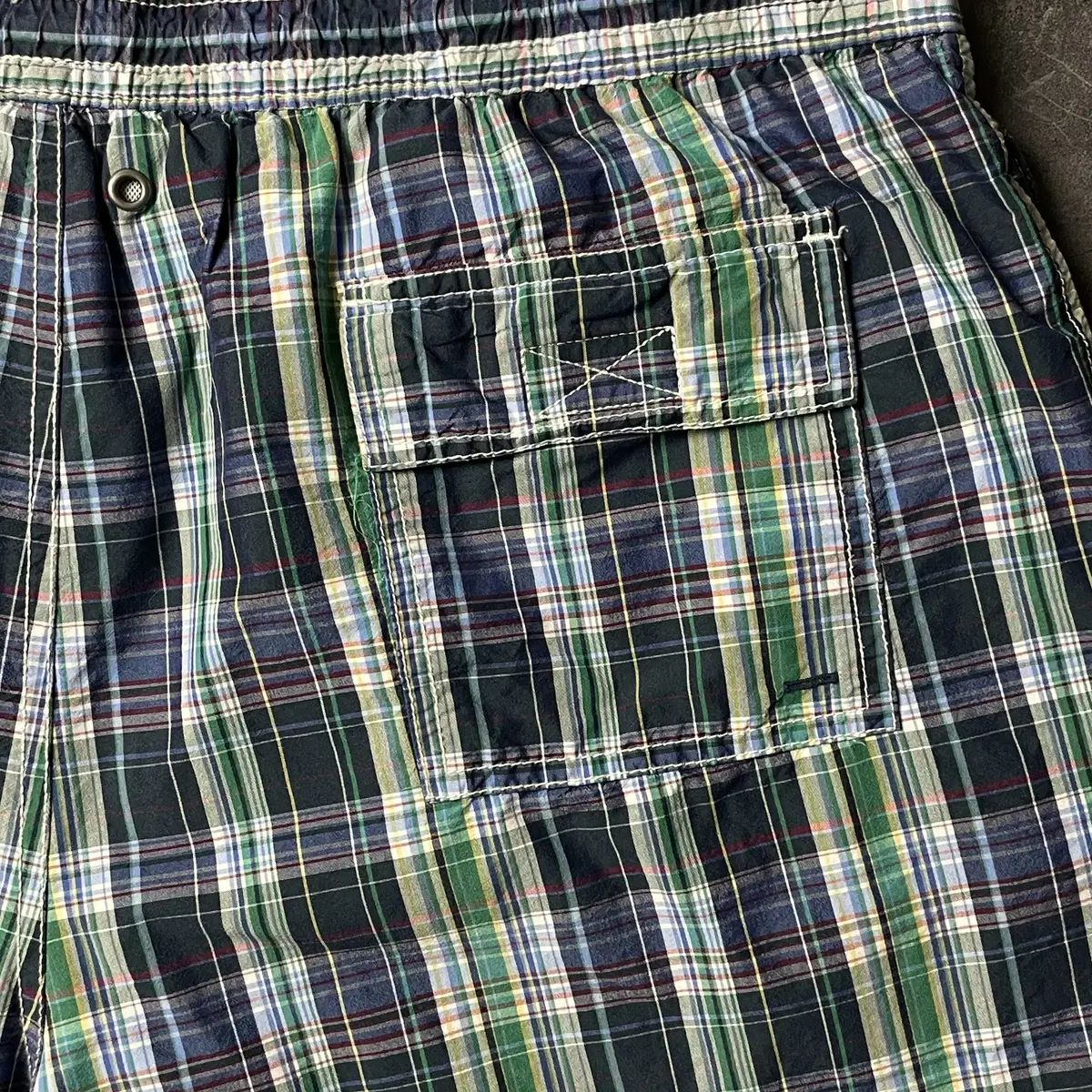 RALPH LAUREN 00s ラルフローレン CHECK Swim ハーフパンツ A01223