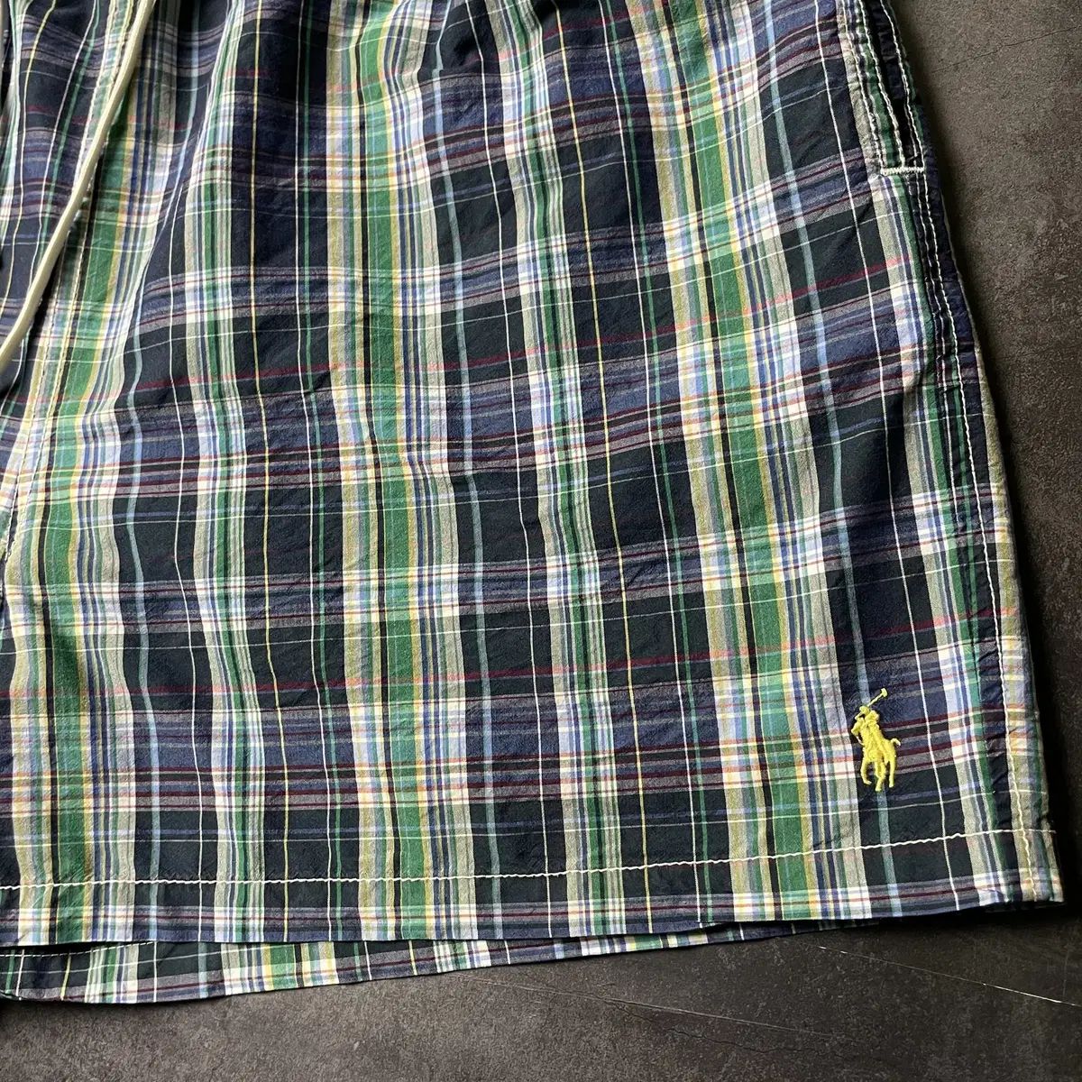 RALPH LAUREN 00s ラルフローレン CHECK Swim ハーフパンツ A01223