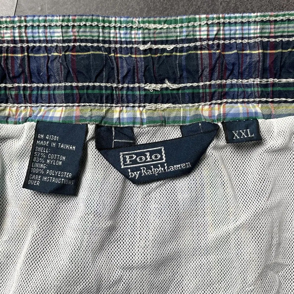 RALPH LAUREN 00s ラルフローレン CHECK Swim ハーフパンツ A01223