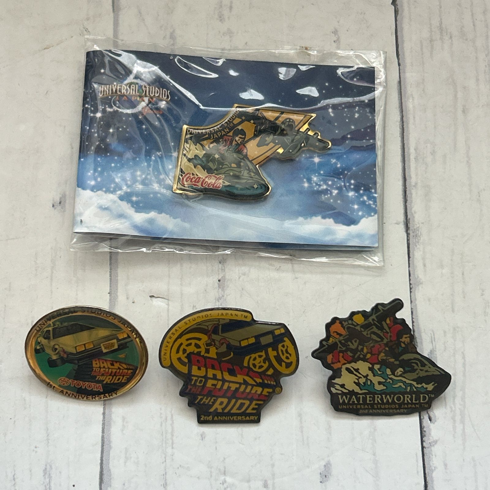 USJ ピンバッジ 4点セット バック・トゥ・ザ・フューチャー