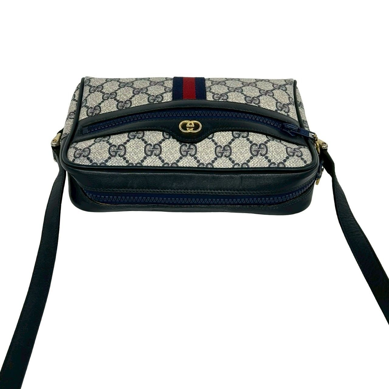 極 美品 GUCCI グッチ オールドグッチ シェリーライン GG ロゴ 柄