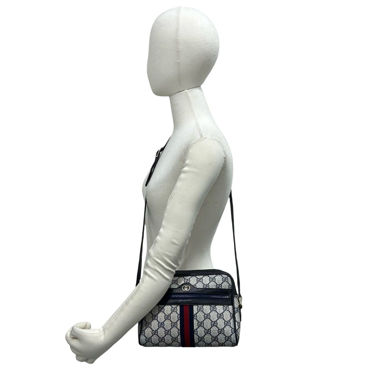 極 美品 GUCCI グッチ オールドグッチ シェリーライン GG ロゴ 柄