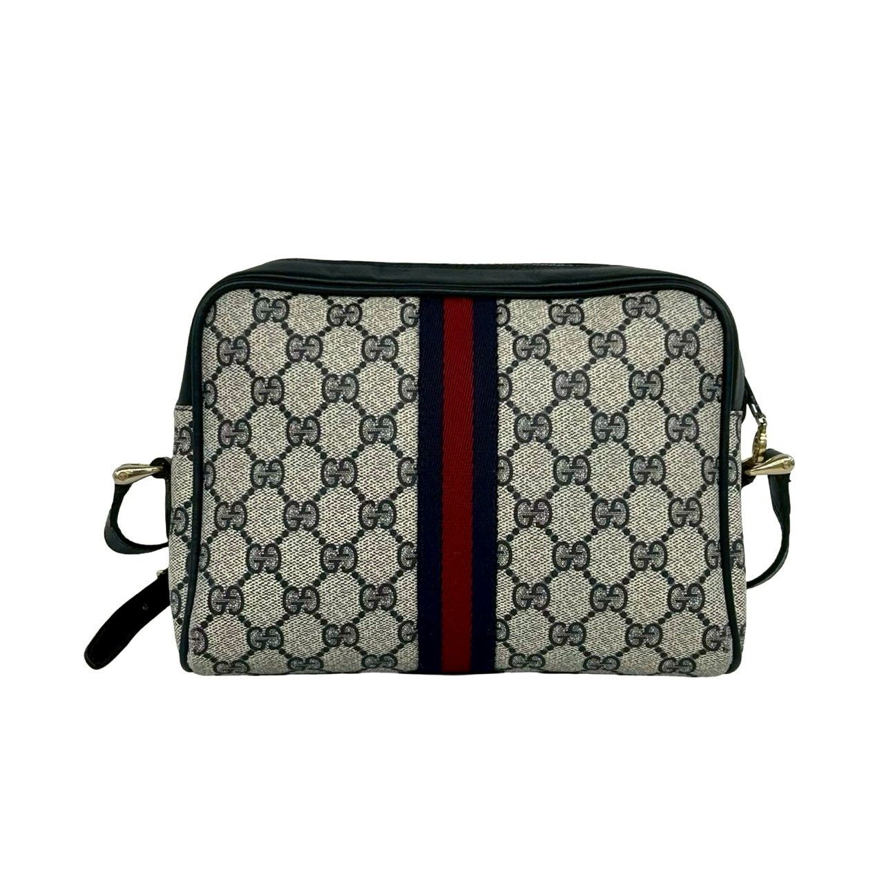 極 美品 GUCCI グッチ オールドグッチ シェリーライン GG ロゴ 柄