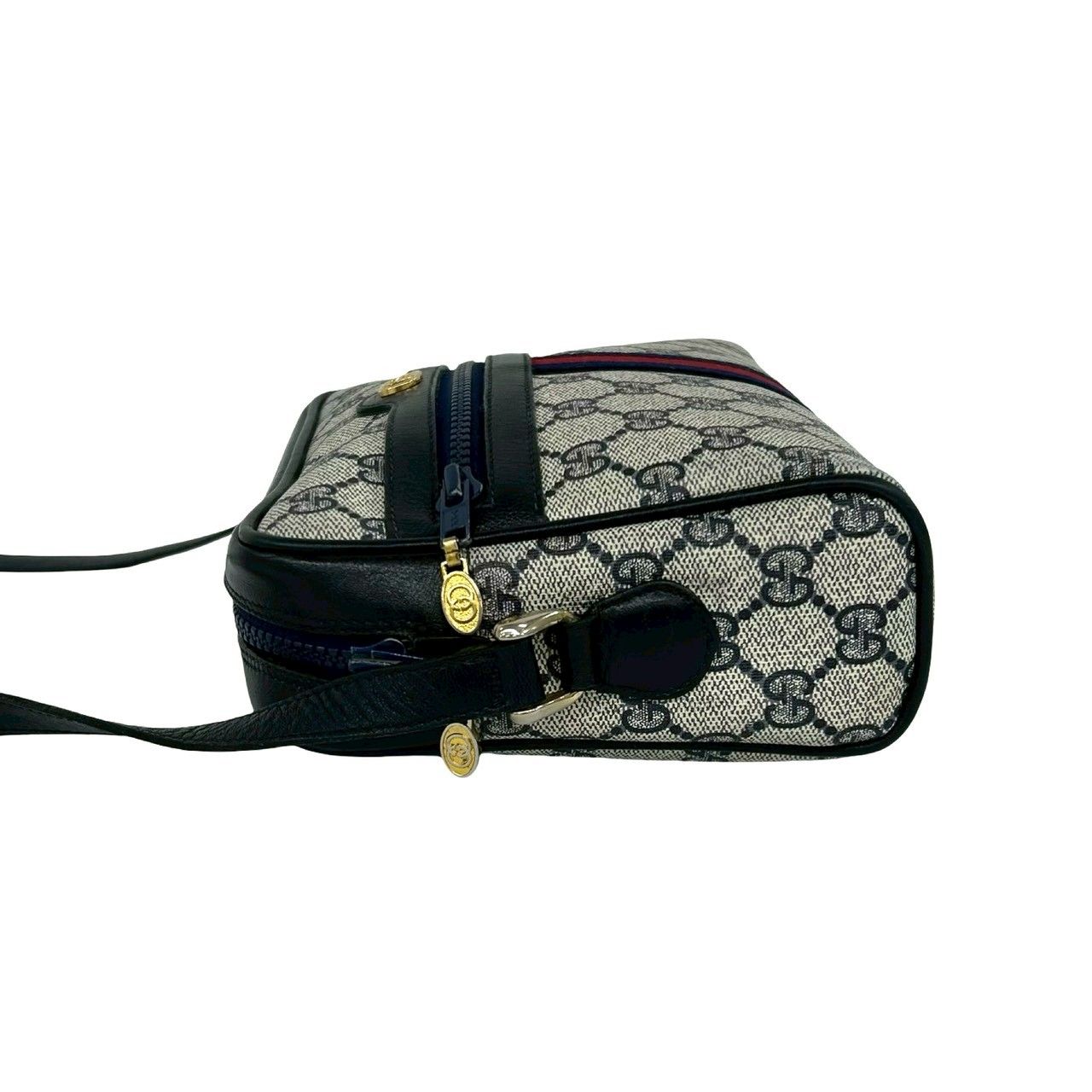 極 美品 GUCCI グッチ オールドグッチ シェリーライン GG ロゴ 柄