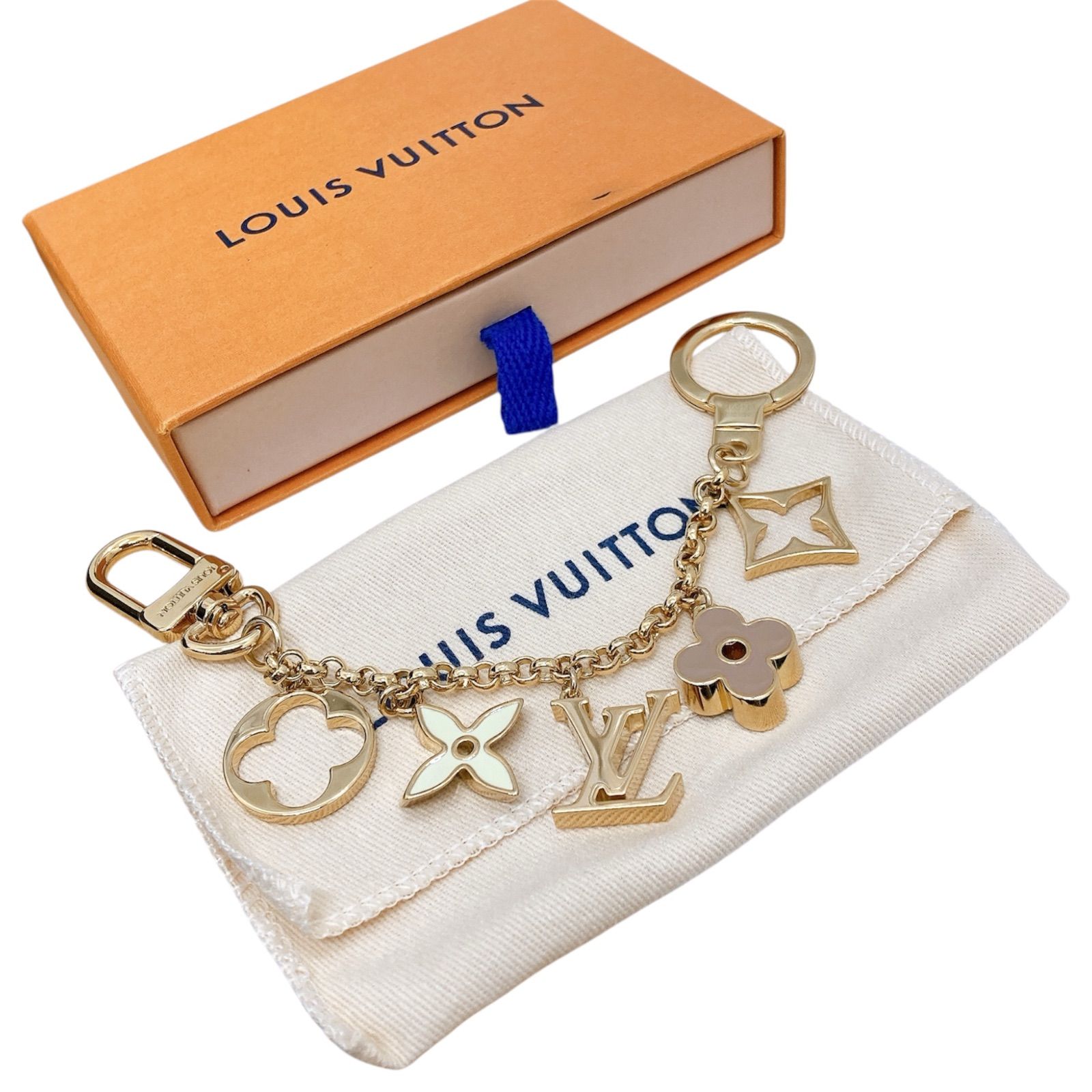 LOUIS VUITTON ルイ・ヴィトン キーホルダー・チャーム フルールドゥモノグラム M65111 ゴールド マルチカラー