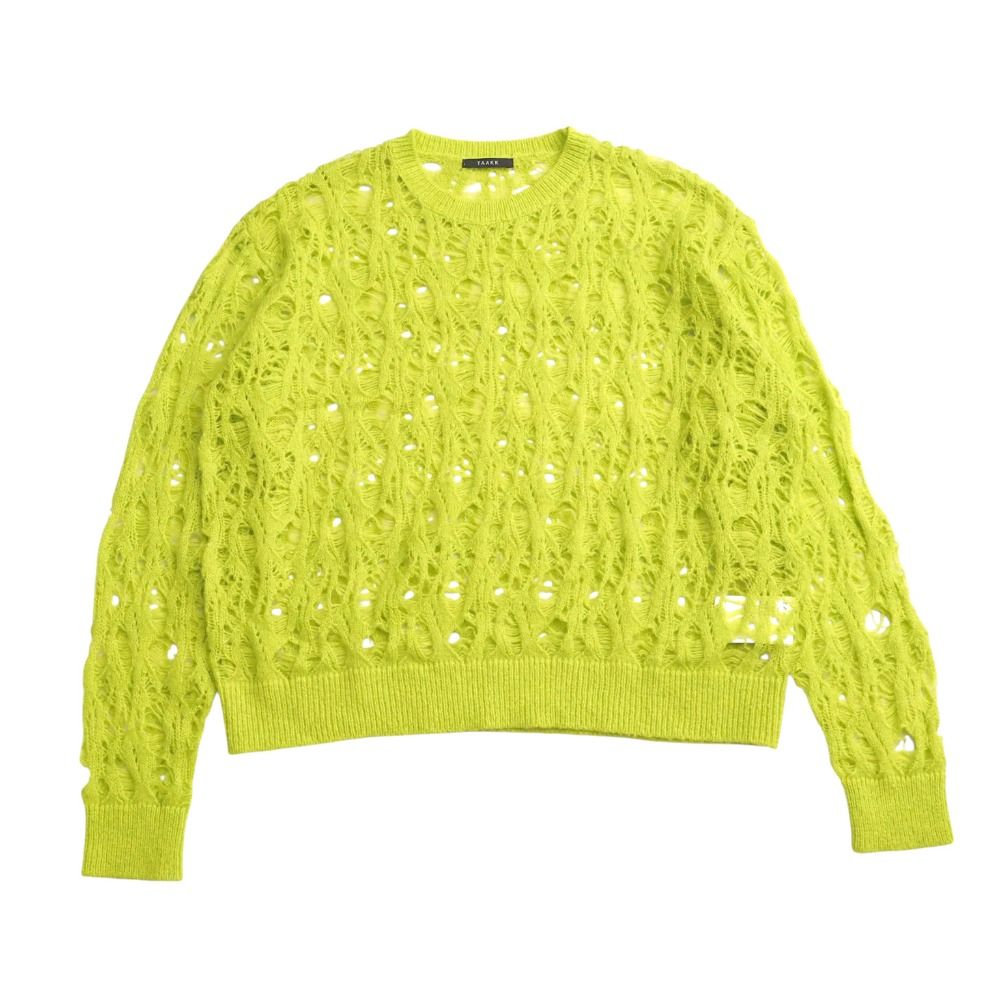 ■美品■2024AW■TAAKK ターク MOHAIR KNIT モヘア ニット ニット サイズ1 メッシュ セーター ブランド古着【中古】20250617/RA5090