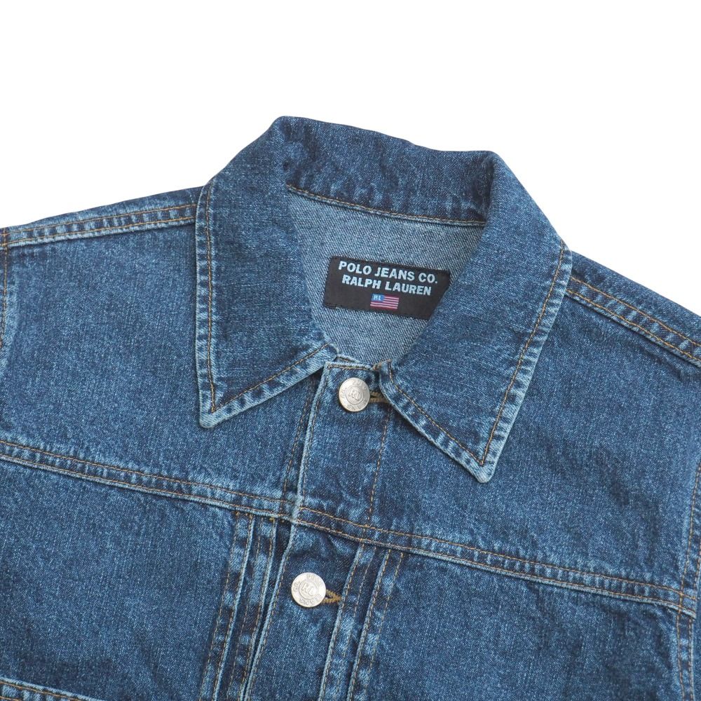□美品□POLO JEANS ポロジーンズ デニムジャケット サイズP ショート