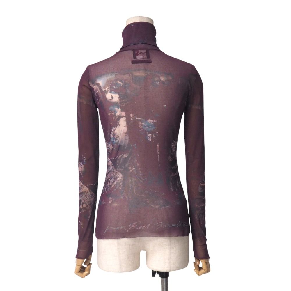 Jean Paul GAULTIER ゴルチエ　ハイネックカットソー □美品□JEAN-PAUL GAULTIER ジャンポールゴルチエ パワーネット