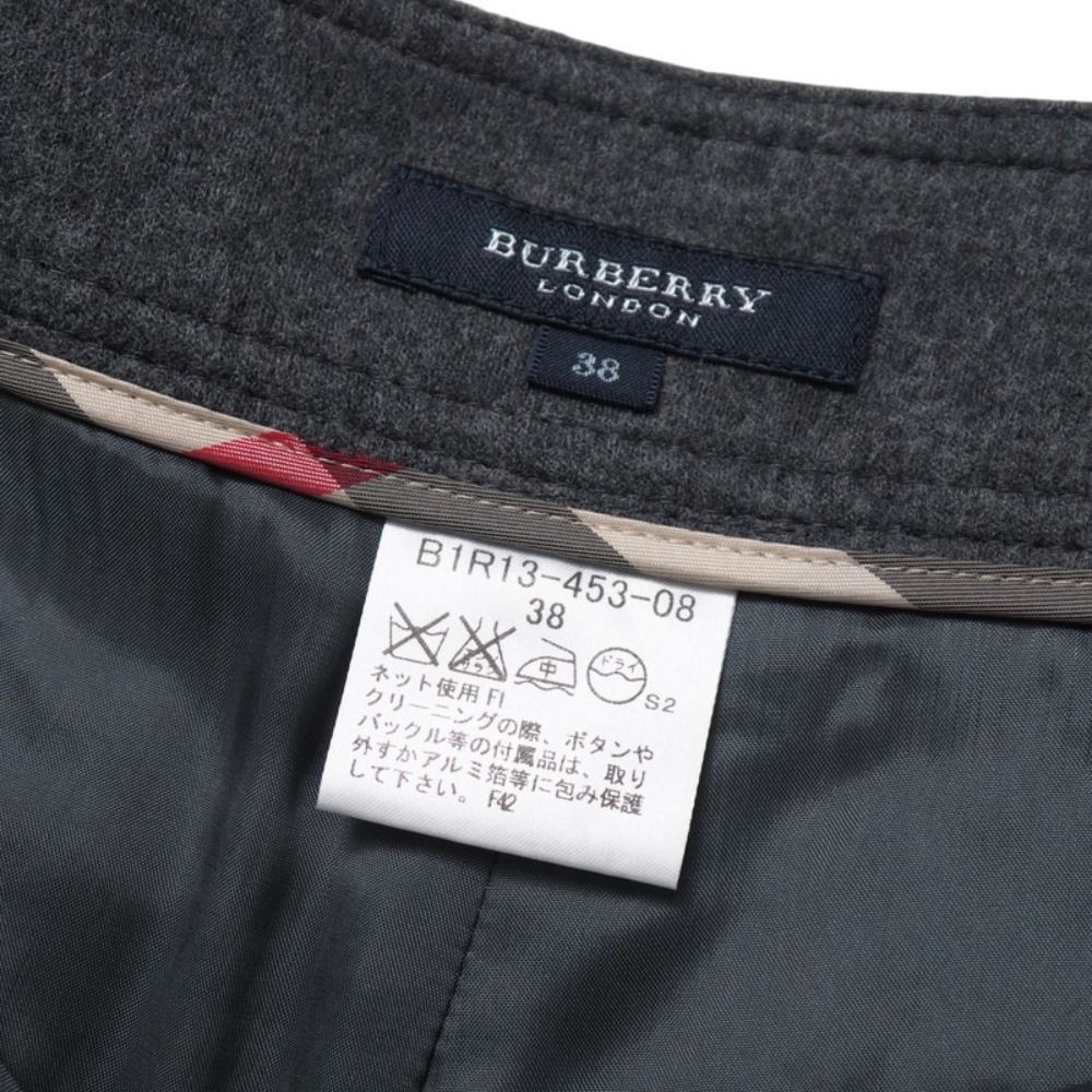 ■美品■BURBERRY バーバリー ショートパンツ サイズ38 キュロット ロゴボタン ウール ブランド古着【中古】20250623/RA5248