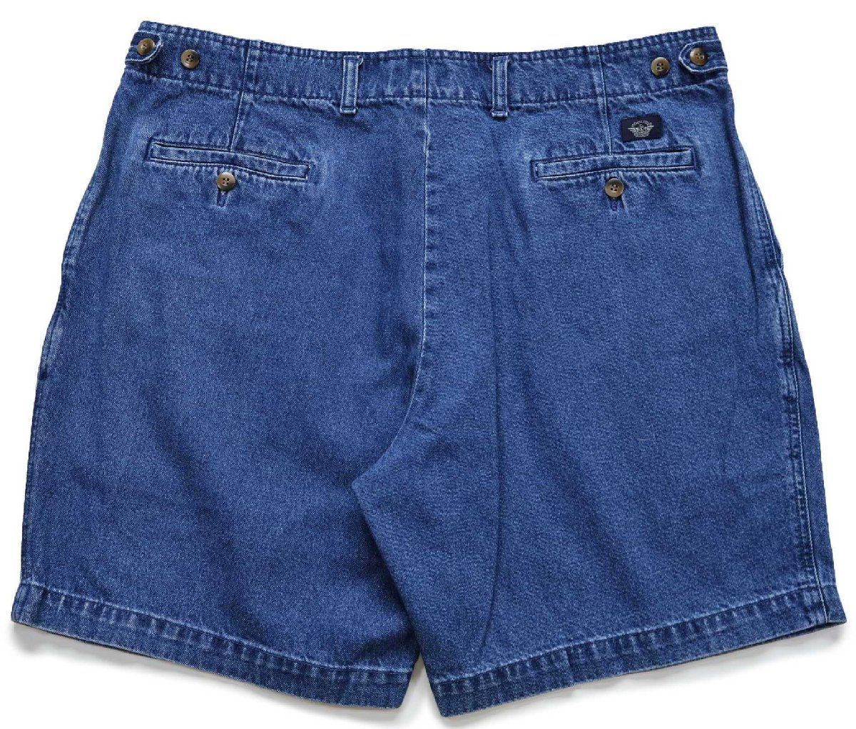 00s DOCKERSドッカーズ ツータック デニム ショートパンツ W38★Levi'sリーバイス ショーツ クラシック オールド ビッグサイズ