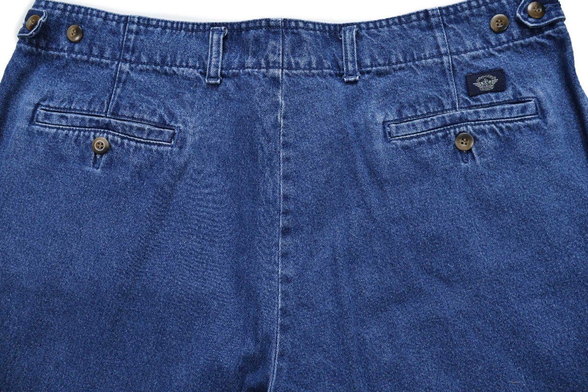 00s DOCKERSドッカーズ ツータック デニム ショートパンツ W38★Levi'sリーバイス ショーツ クラシック オールド ビッグサイズ