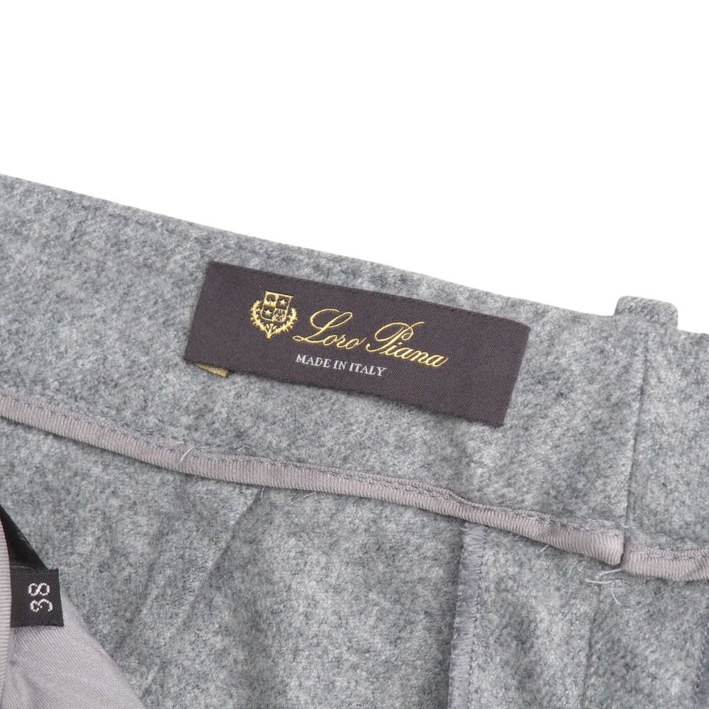 □美品□Loro Piana ロロピアーナ パンツ サイズ38 カシミヤ混