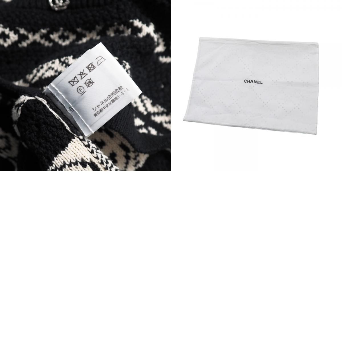 □未使用品□CHANEL シャネル ニット サイズ36 20P 総柄 ココマーク CC 