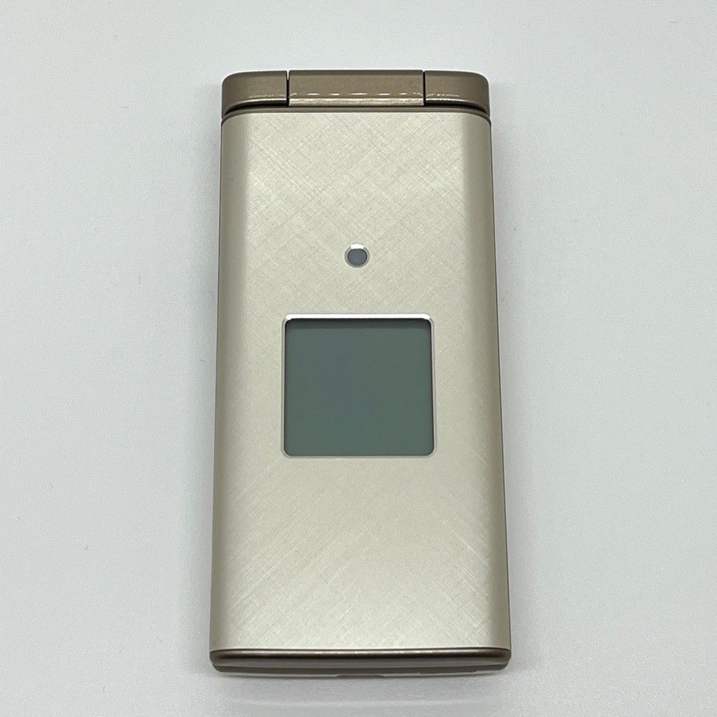 良品 かんたんケータイ KYF38 au SIM解除済 シャンパンゴールド - メルカリ