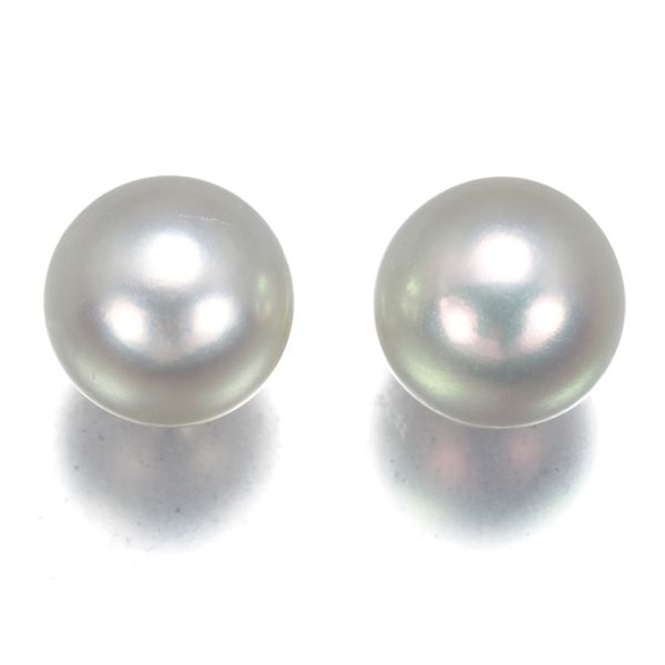 TASAKI タサキ ピアス パール 真珠 8.7mm 一粒 K18WG #196663