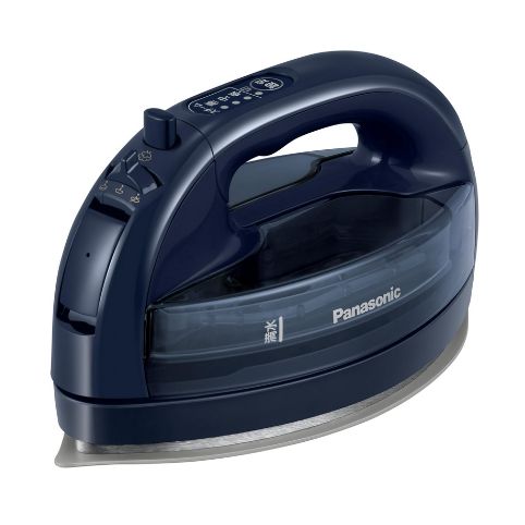 パナソニック(Panasonic) パナソニック コードレススチーム Wヘッドアイロン セラミックコート 除菌 ダークブルー カルル NI-WL508-A