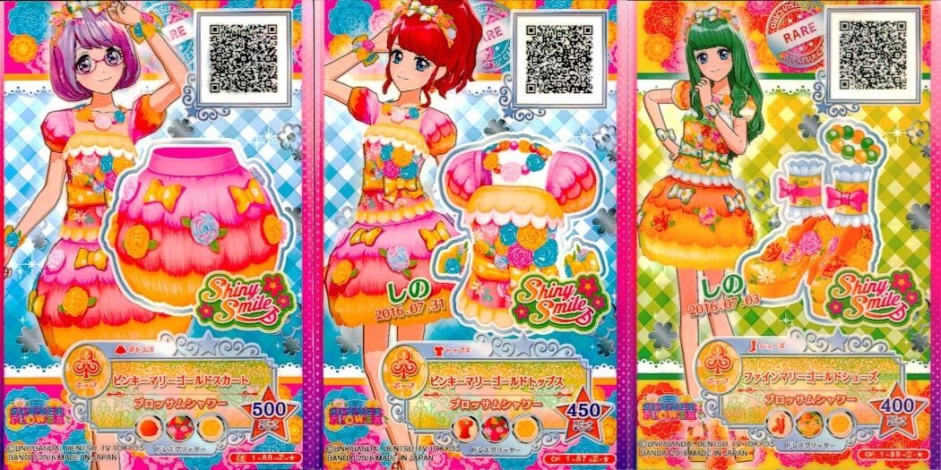 ux457 アイカツ! カード まとめ ボトムス トップス シューズ ピンキー