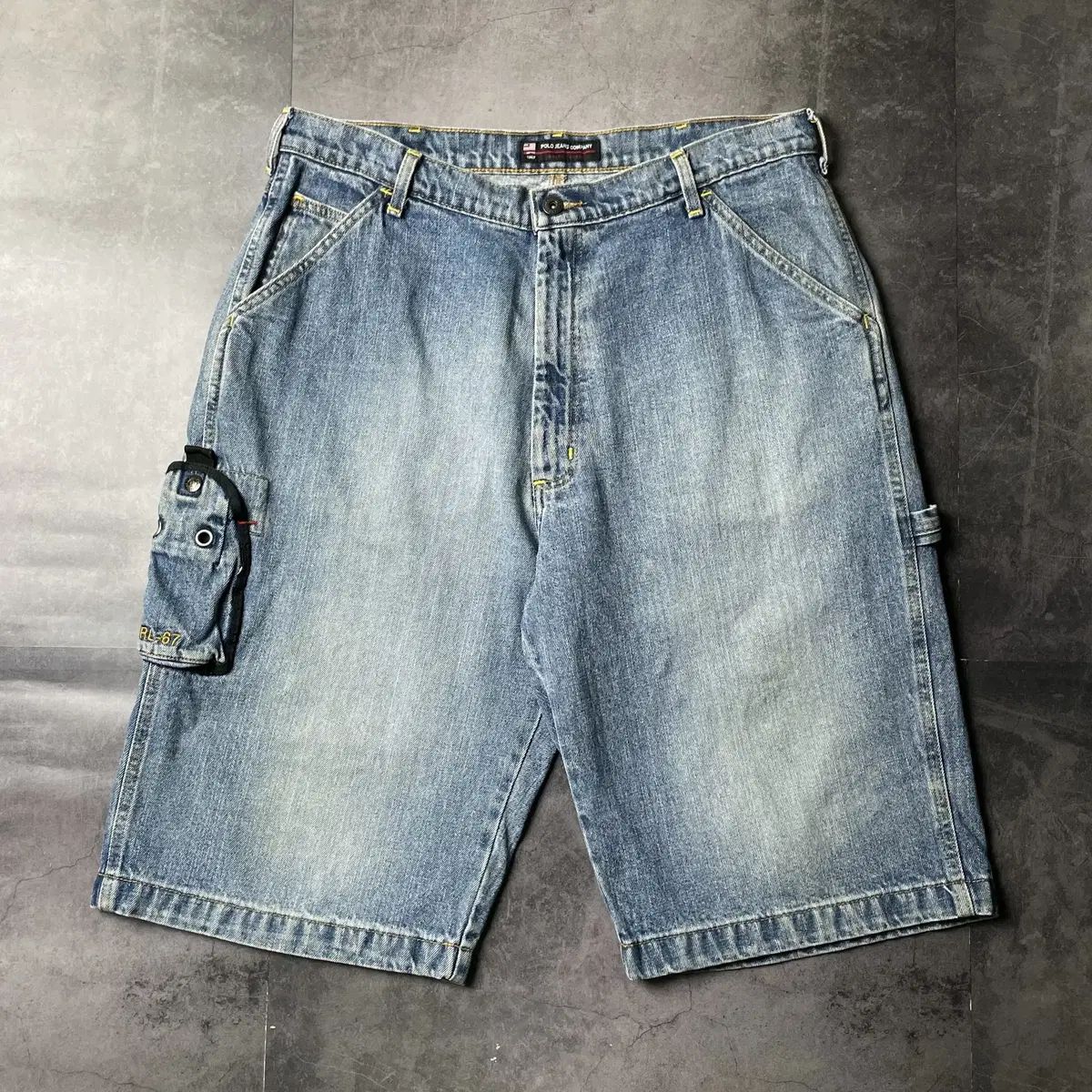 POLO JEANS 00s Polo Jeans(ポロジーンズ) カーペンター バミューダ ハーフパンツ A01226