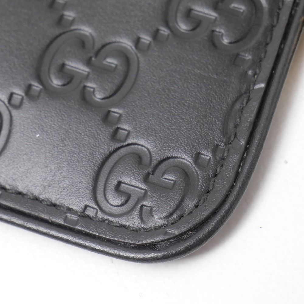 美品 GUCCI グッチ ケース 小銭入れGGシマ シルバー □美品□GUCCI グッチ シマ キーケース GGエンブレム コインケース