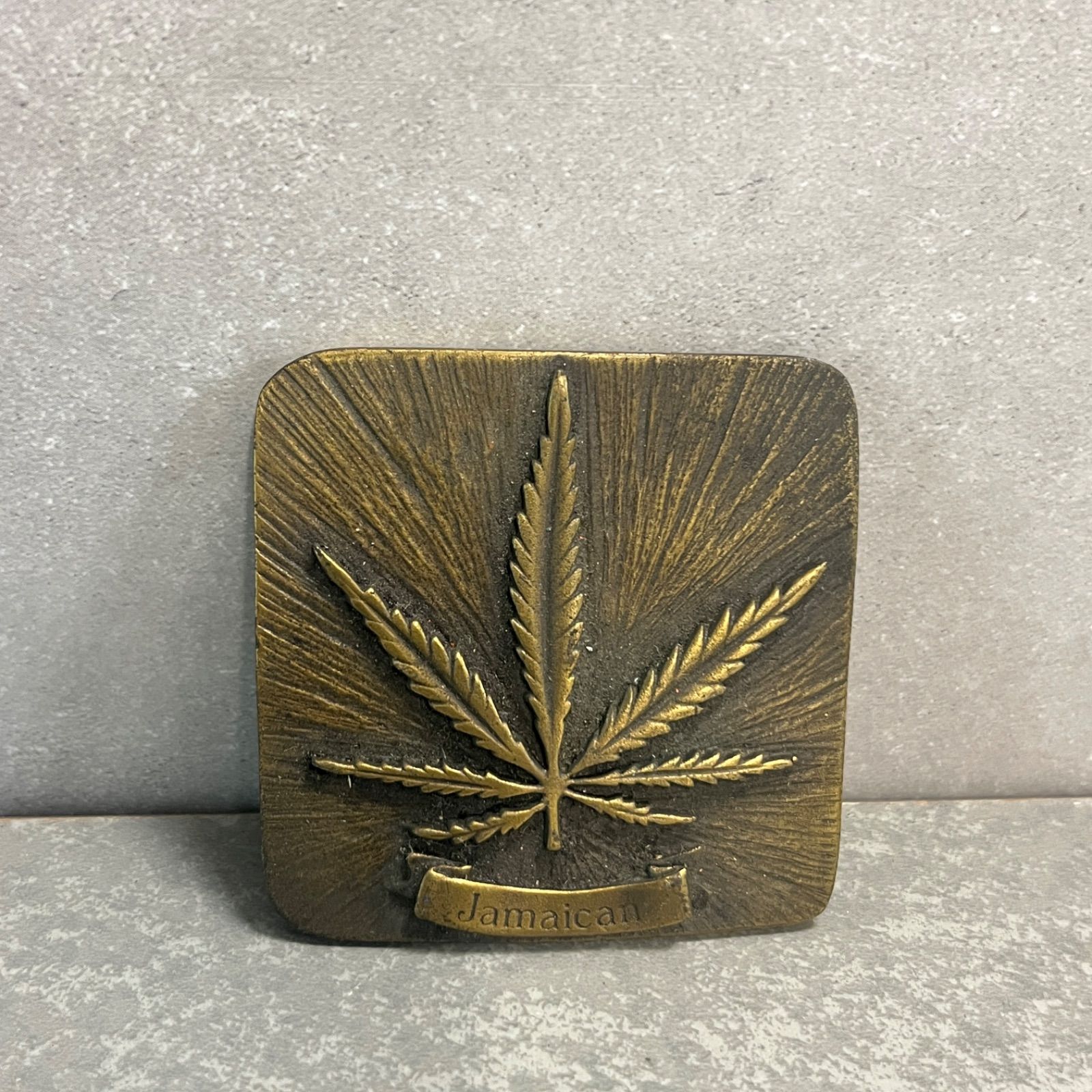 【極希少】LaVenta 1974 大麻の殿堂 The Marijuana Hall of Fame ビンテージ ベルトバックル 真鍮