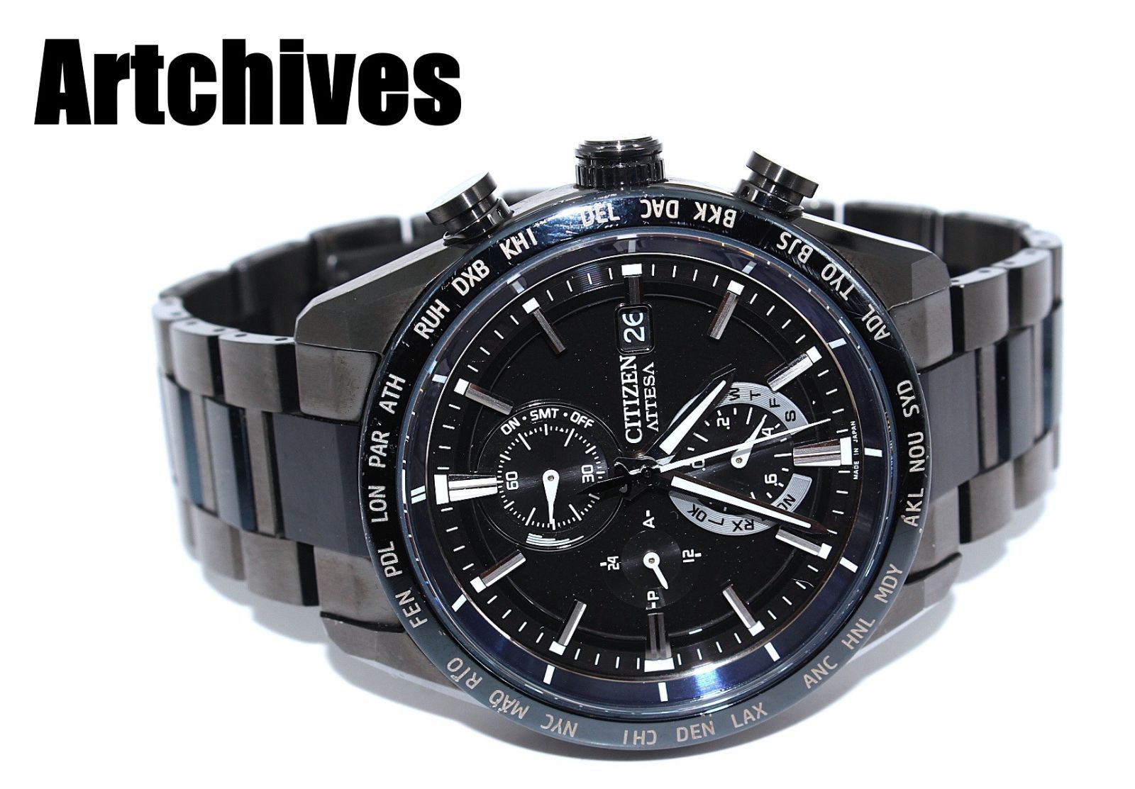 『VRW-1971』☆時計☆CITIZEN (シチズン)☆AT8187-75E☆アテッサ35周年記念限定モデル☆BK文字盤 メンズ ソーラー 稼働品☆