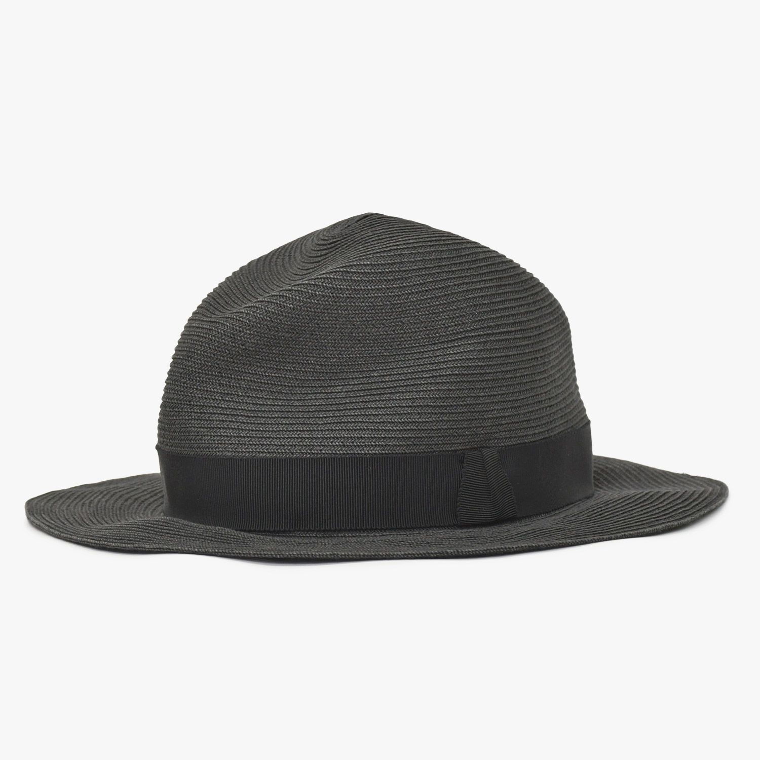 極美品 HERMES エルメス ハット サイズ57 ストローハット Black 