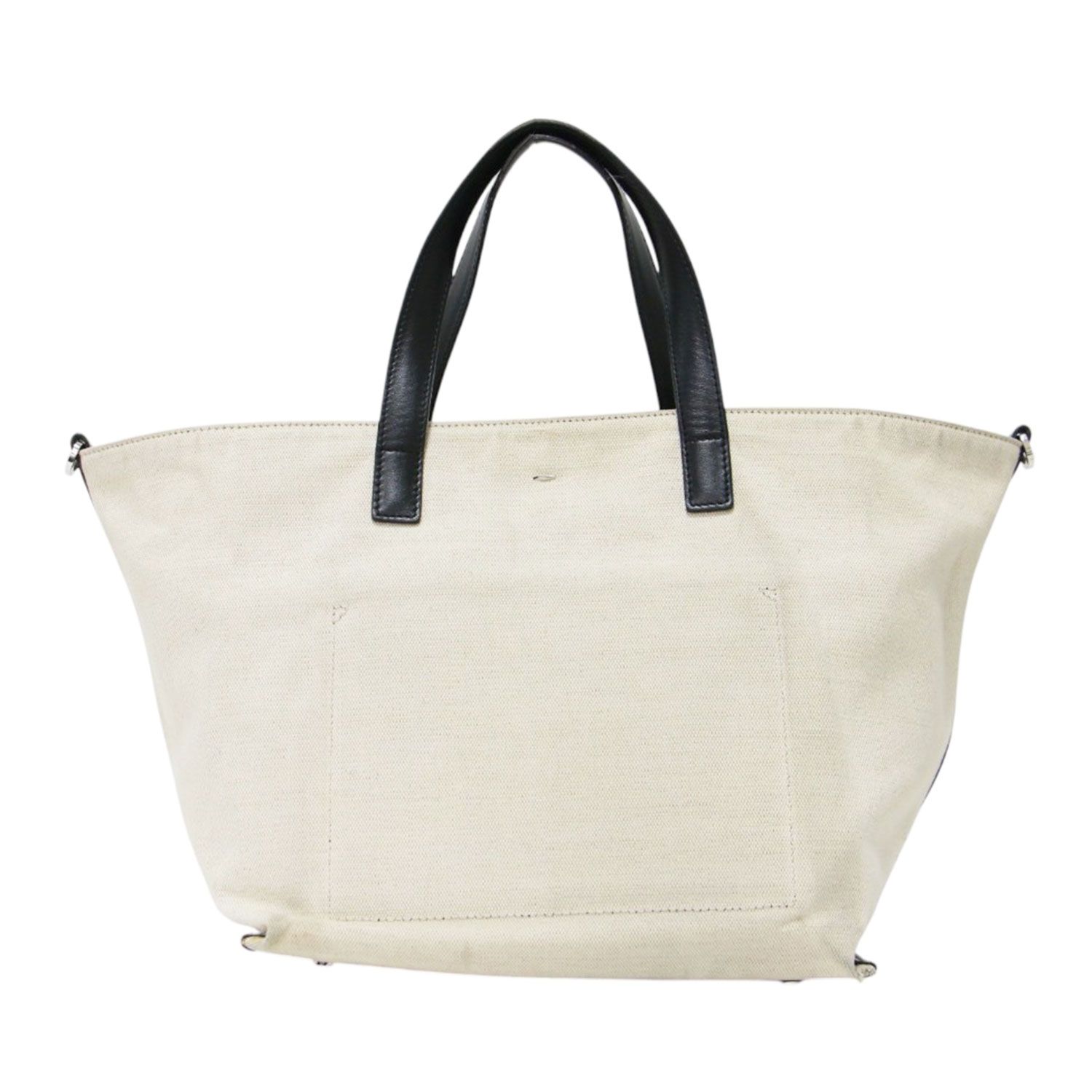 JIL SANDER ジル・サンダー バッグ ベージュ ブラック サイズ:SM 