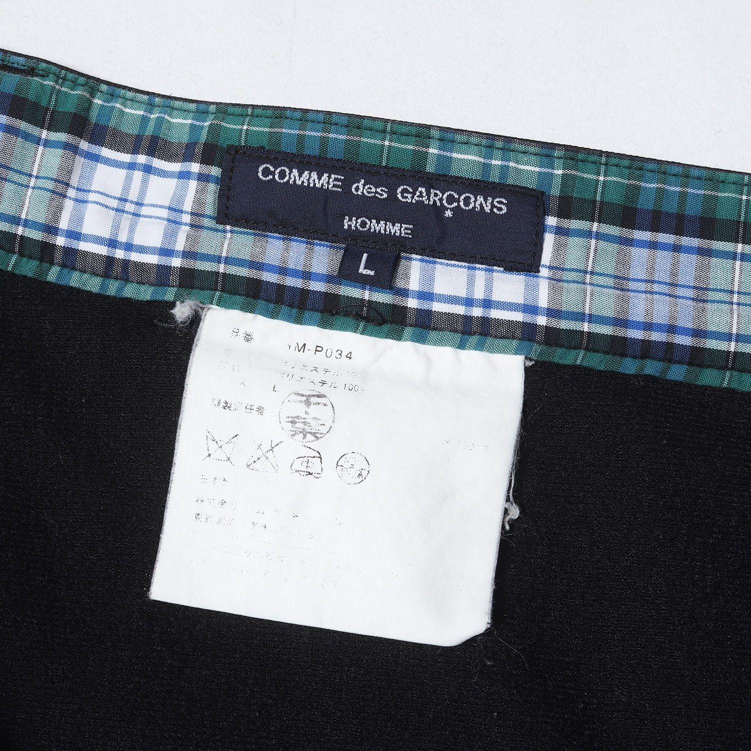 COMME des GARCONS HOMME コム デ ギャルソン オム パンツ ブラック