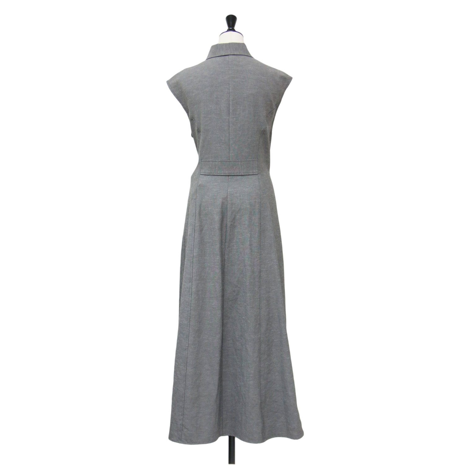 FRAY ID ノースリーブフレアラップワンピース グレー 新品】FRAY I.D フレイアイ・ディー ワンピース グレー サイズ:1(M) 25