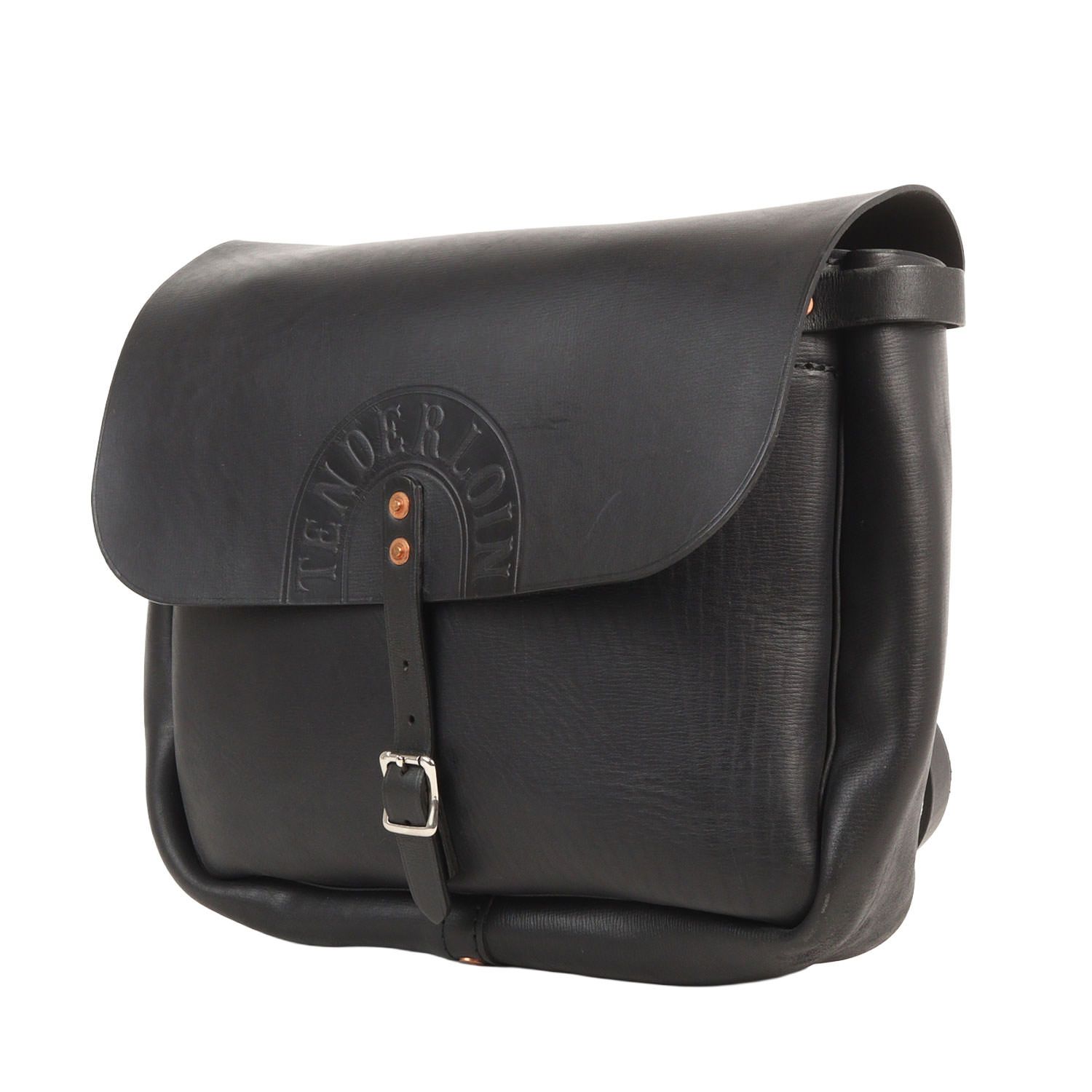 TENDERLOIN テンダーロイン × PORTER カウレザー メールバッグ ショルダーバッグ T-MAIL BAG LEATHER ブラック 黒 ブランド コラボ カバン【メンズ】【中古】