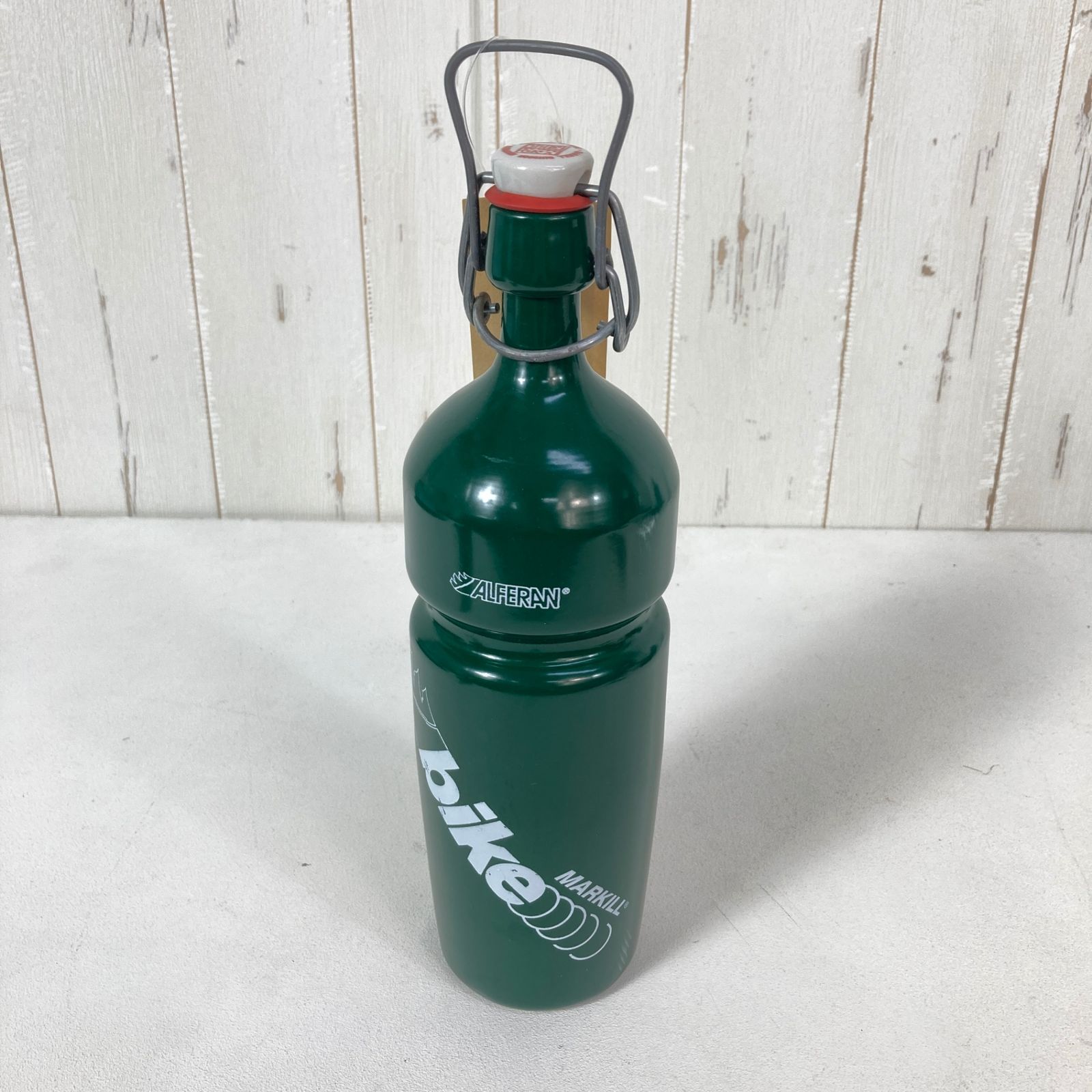 ?️OneSize グリーン系 1980s Markill ( マルキル ) アルフェラン ウォーターボトル Alferan Water Bottle ビンテージ オリジナル 入手困難 bikeプリント ハイドレーションイクイップメント ハー