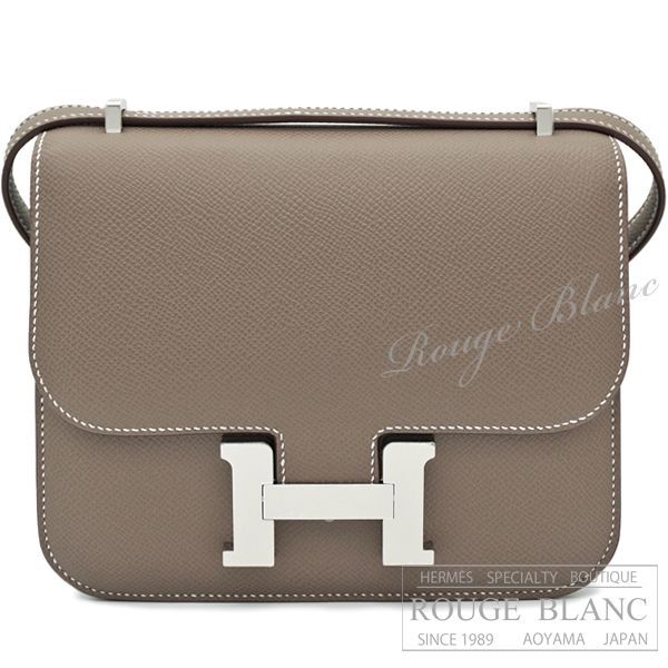 エルメス　コンスタンスミニ　ミラー/ミロワール　エトゥープ　エプソン　シルバー金具　ショルダーバッグ 【新品】