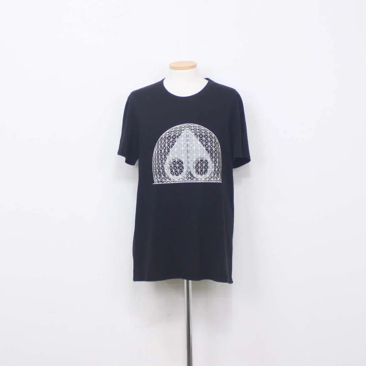 正規品 MOOSE KNUCKLES ムースナックルズ メンズ ブラック コットン ラウンド 半袖Tシャツ Lサイズ アイエン(I.N・ジョンイン)