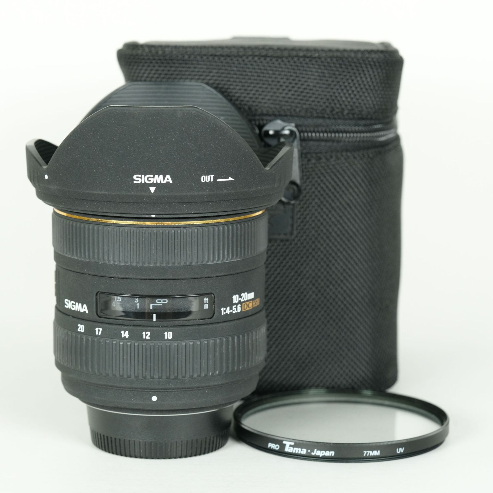 並品 | フィルター付] SIGMA 10-20mm F4-5.6 EX DC HSM (ニコンF用 
