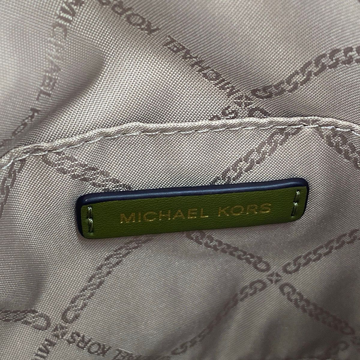 【値下げ】Michael Kors マイケルコース タウンゼント ペブレレザー 2WAYショルダーバッグ ショルダーバッグ 32R4G10C5L レディース レザー カーキ 中古