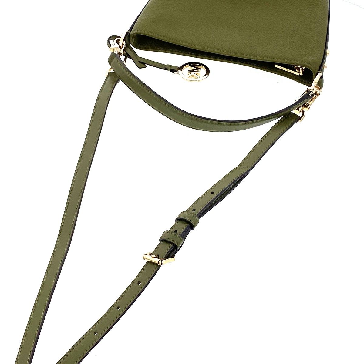 【値下げ】Michael Kors マイケルコース タウンゼント ペブレレザー 2WAYショルダーバッグ ショルダーバッグ 32R4G10C5L レディース レザー カーキ 中古