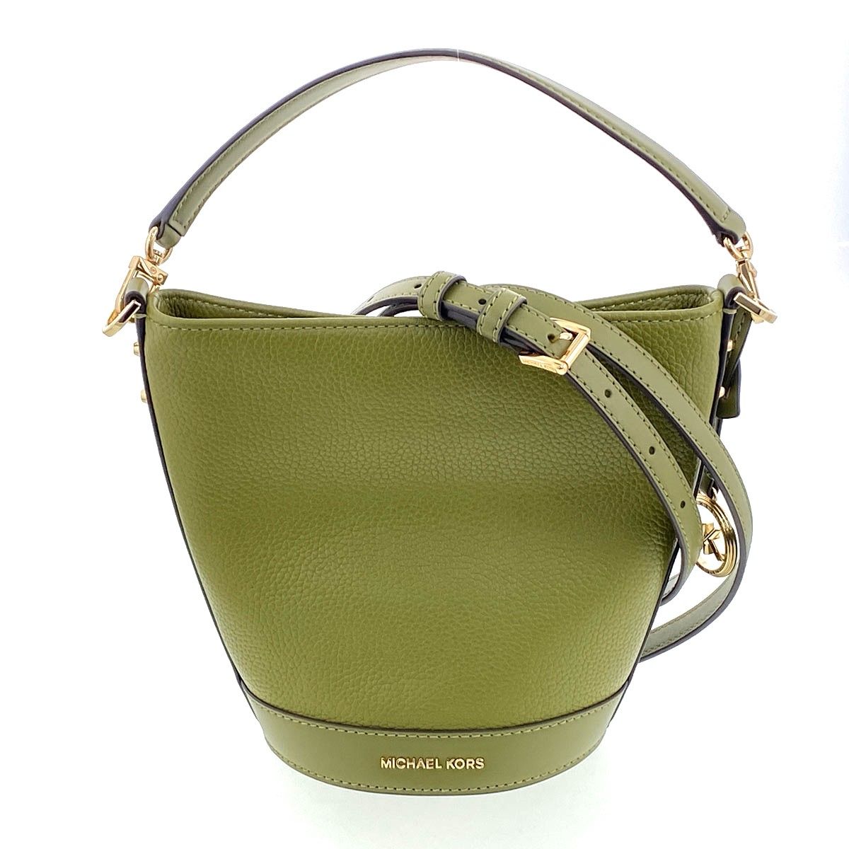 【値下げ】Michael Kors マイケルコース タウンゼント ペブレレザー 2WAYショルダーバッグ ショルダーバッグ 32R4G10C5L レディース レザー カーキ 中古