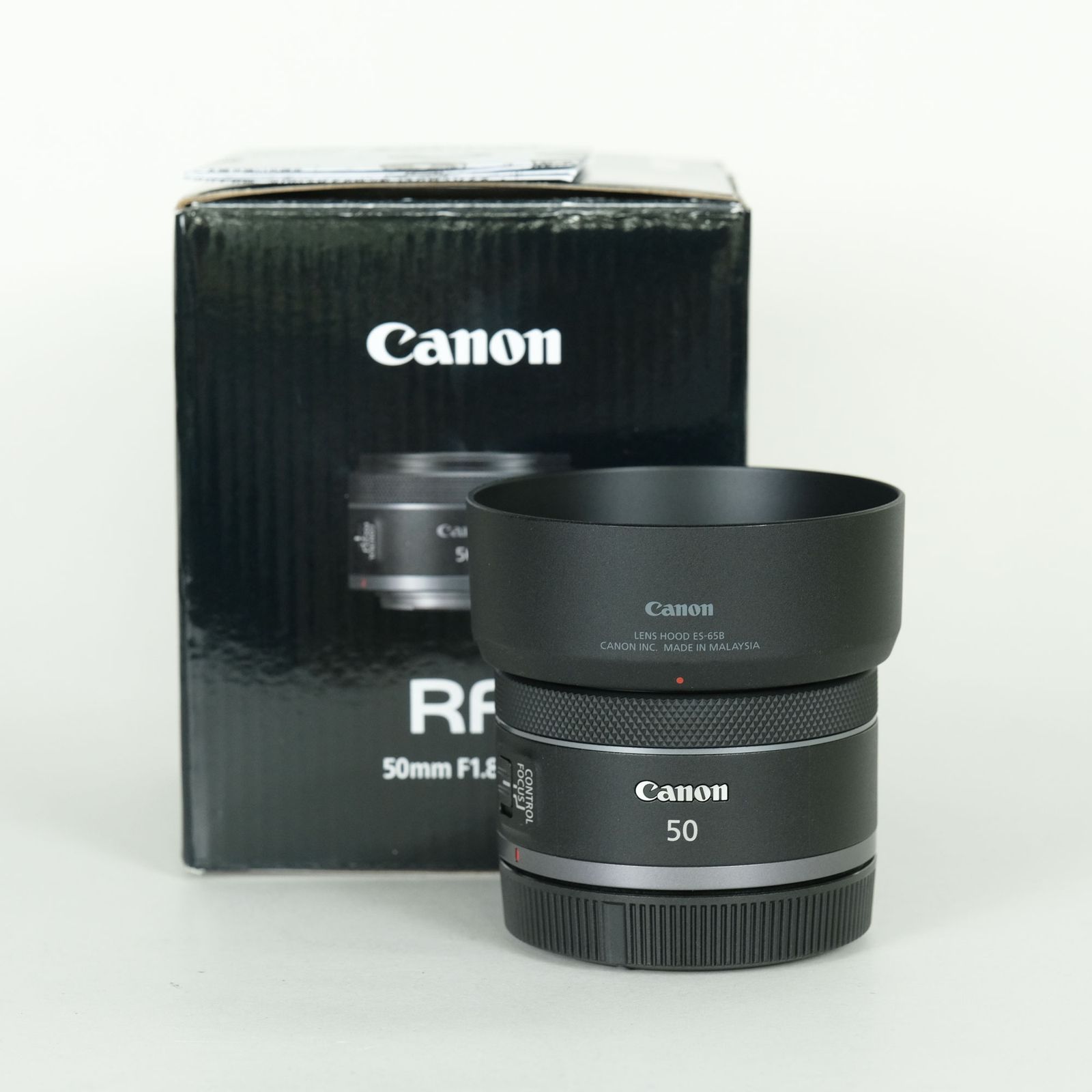 【美品】Canon RF50mm f1.8 stm（レンズフード、フィルター付） 美品 | フード付] Canon RF50mm F1.8 STM | Canon RFマウント - メルカリ