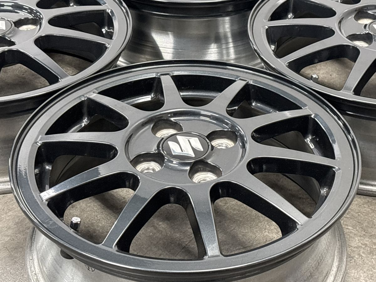 美品】スズキ アルト ワークス 純正 15in 5J +45 PCD100 4本 ソリオ