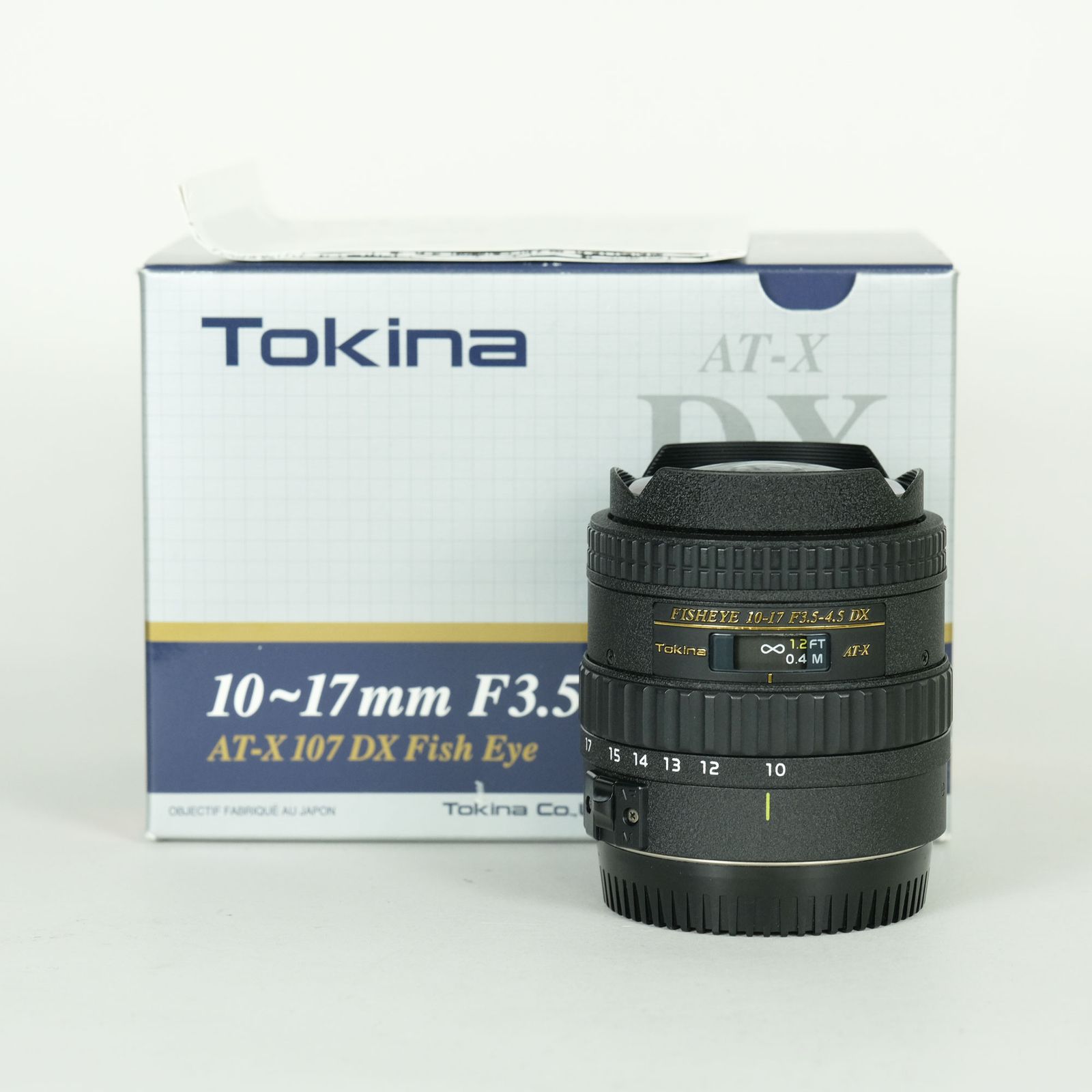 良品] TOKINA AT-X 107DX Fisheye(AF10-17mm F3.5-4.5)(キヤノンEF用 