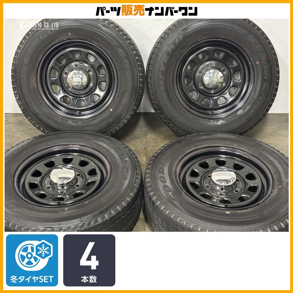 【200系 ハイエース などに】デイトナ SS 15in 6.5J +38 PCD139.7 グッドイヤー アイスナビカーゴ 195/80T15 LT レジアスエース 即納可能