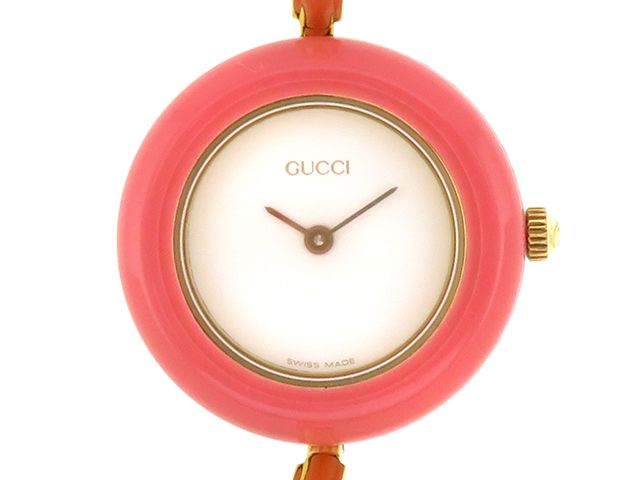 GUCCI グッチ チェンジベゼル 11/12.2 時計 GP クォーツ ホワイト