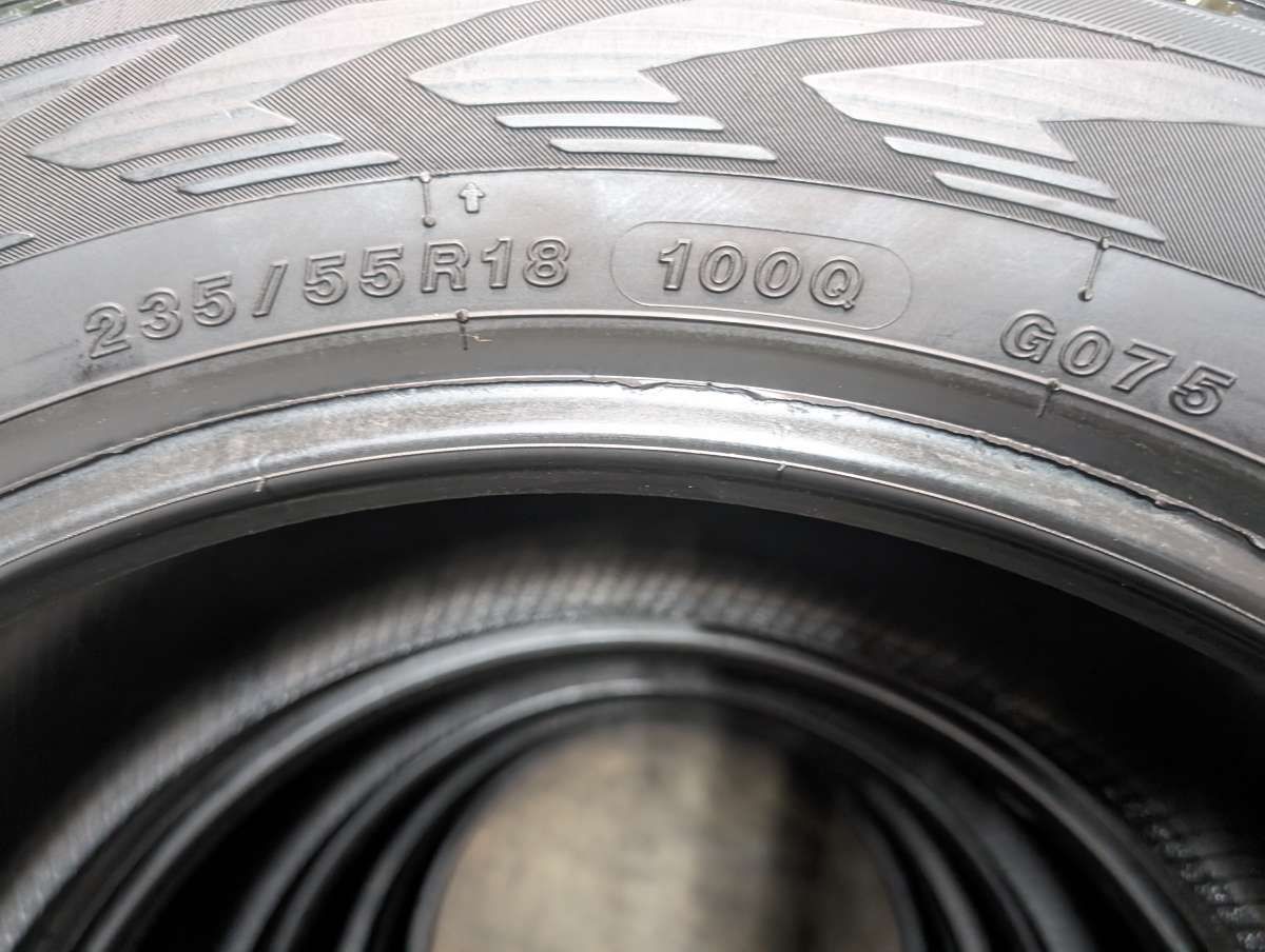 235/55R18 ヨコハマ アイスガード G075 中古タイヤ スタッドレスタイヤ 