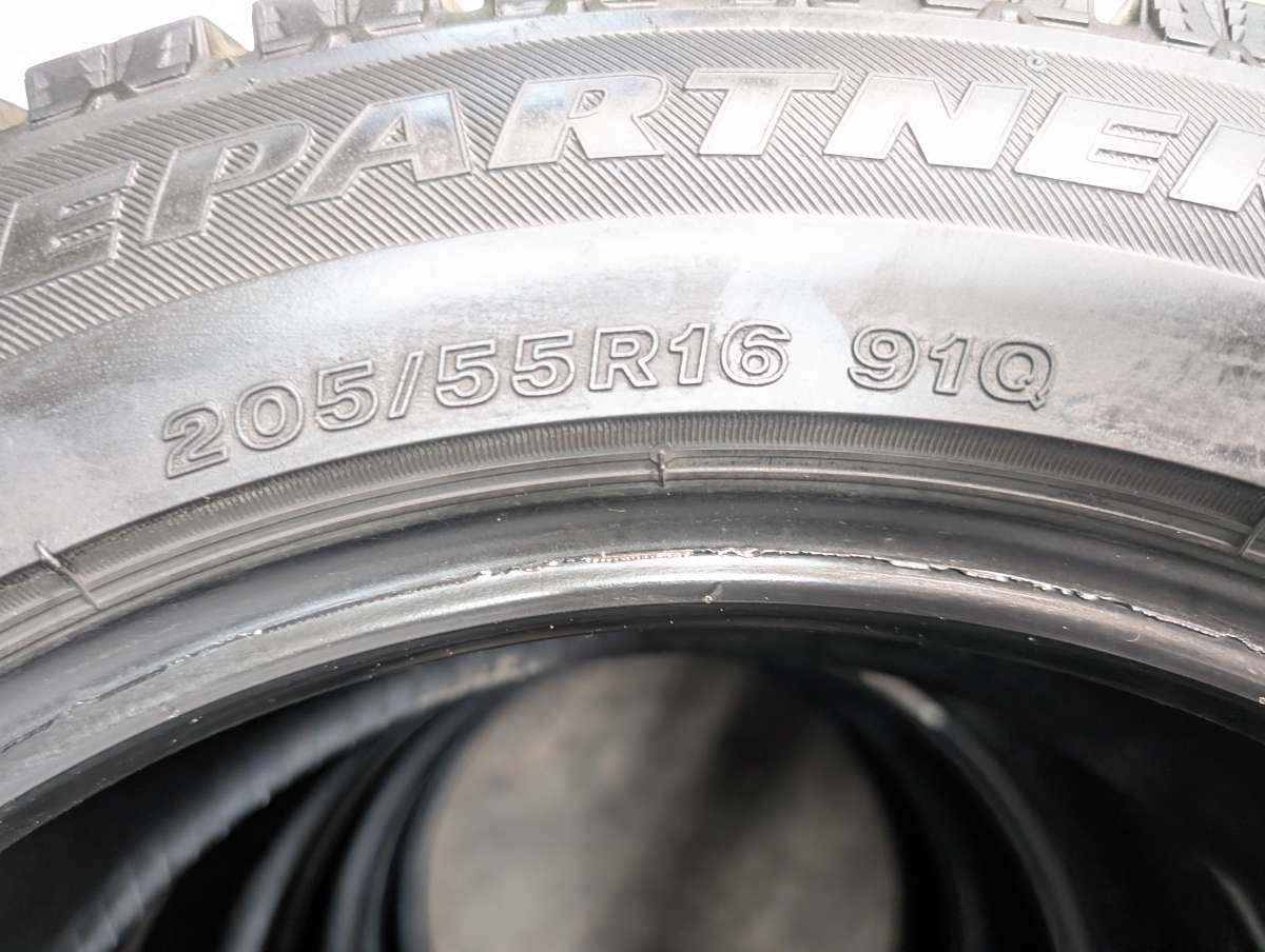 205/55R16 ブリヂストン アイスパートナー2 中古タイヤ スタッドレス
