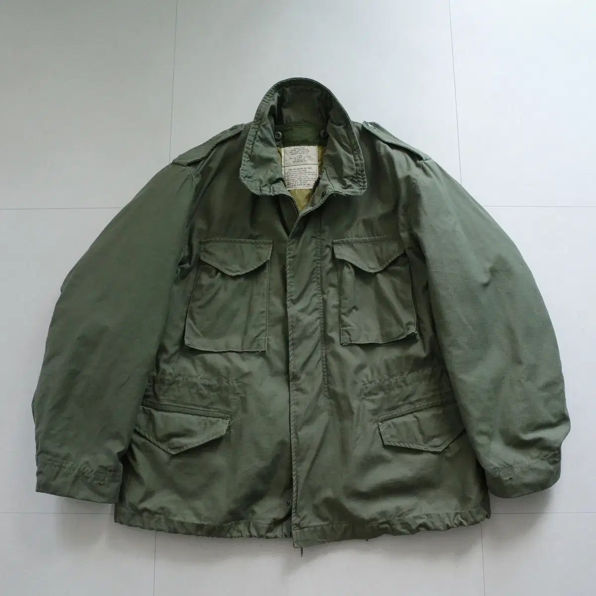 70s オリジナル M65 フィールドジャケット 2nd タイプ ライナー含む 銅メッキ XL-R