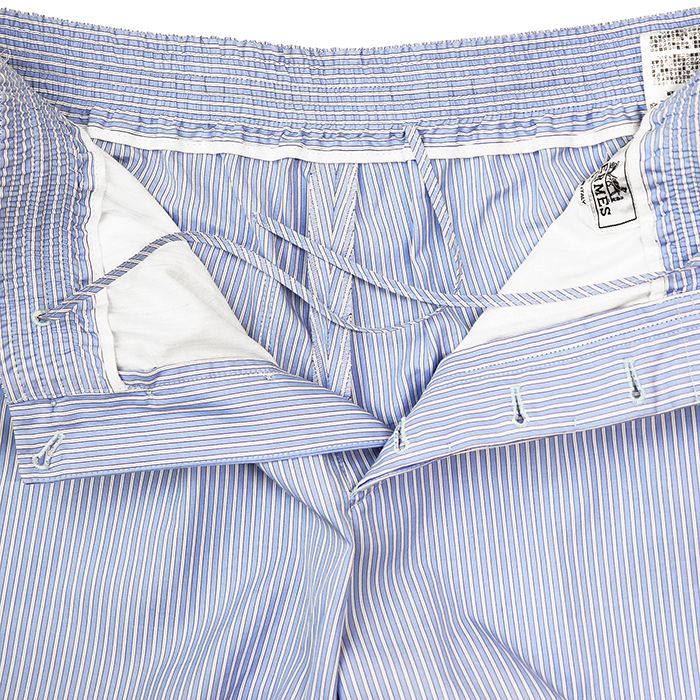P629 L エルメス イタリア製 ストライプ ボトムス スラックス メンズ 極美品】HERMES エルメス イージーパンツ サイズ 42 メンズ 2021SS