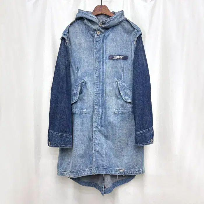 SASQUATCH fabrix. デニム ウール モッズ パーカ