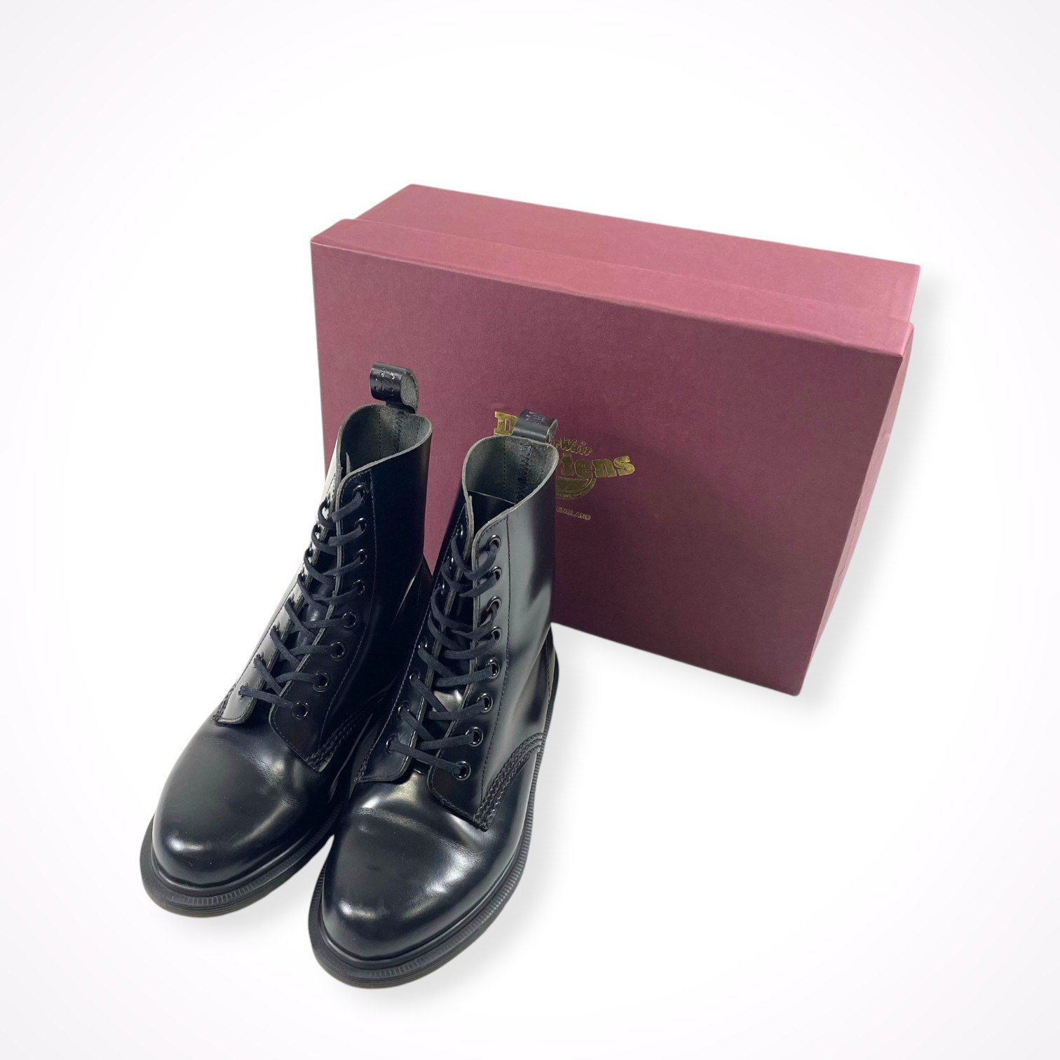 Dr. Martens / 英国製 PASCALブーツ オールブラック Pascal Boanil Brush 参考定価：50,000程度 SIZE:UK3