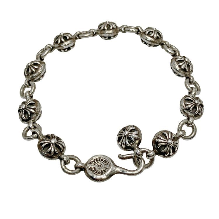 Chrome Hearts クロムハーツ NO2 BALL #2 クロスボール ブレスレット メンズ ウィメンズ SV925 シルバー